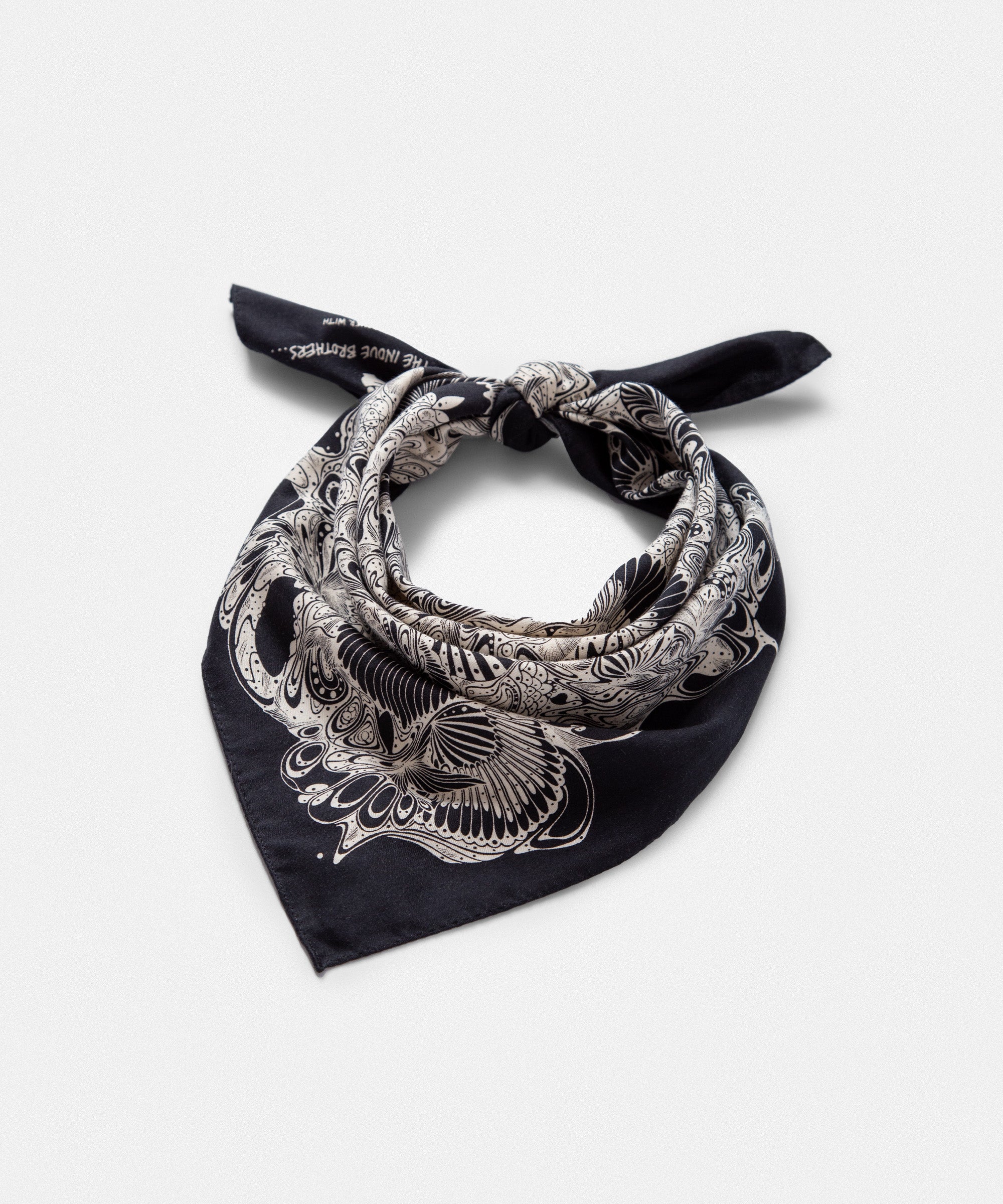 Cotton Scarf small "TAKERU IWAZAKI"