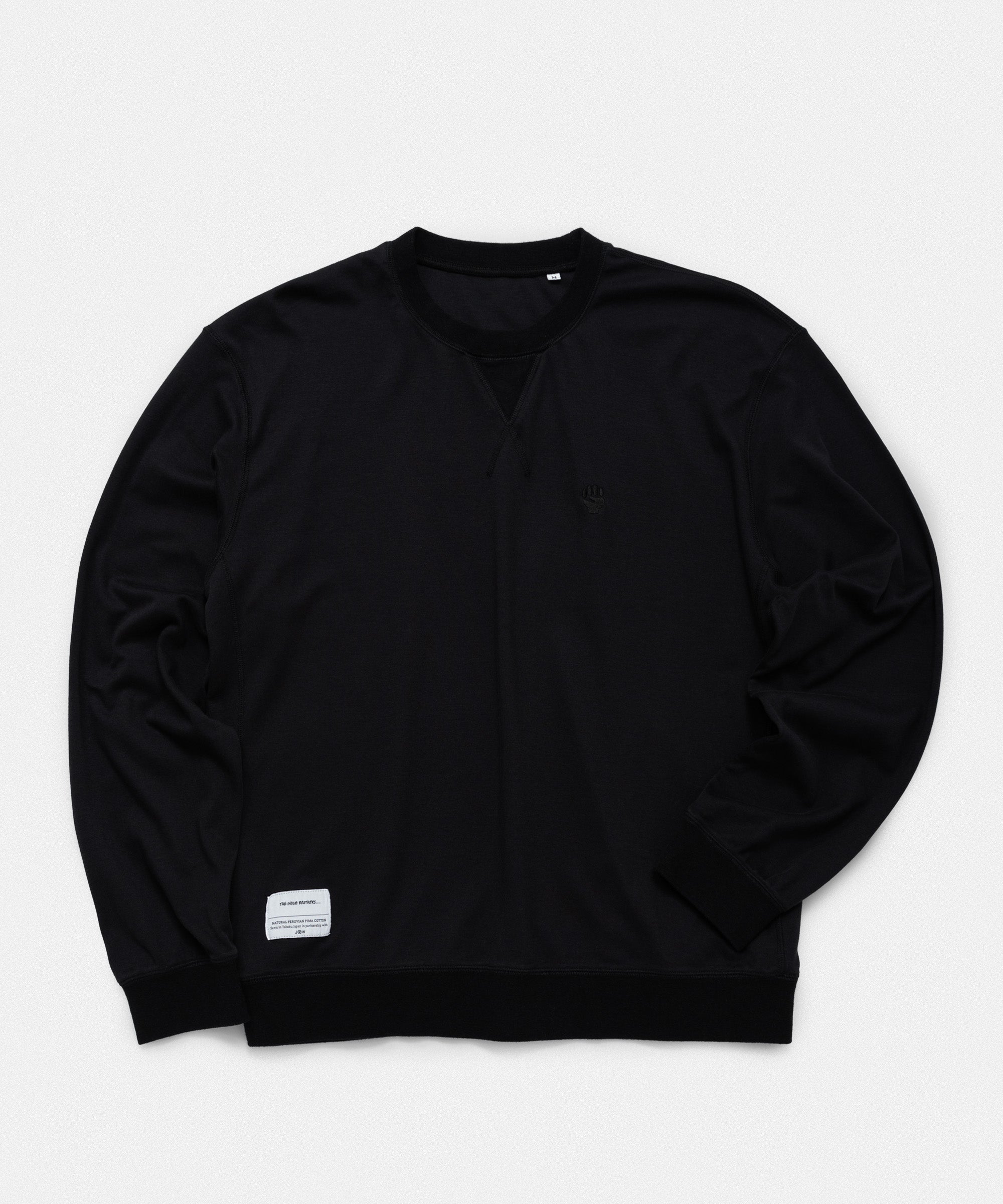 Crew Sweatshirt with Logo Embroidery