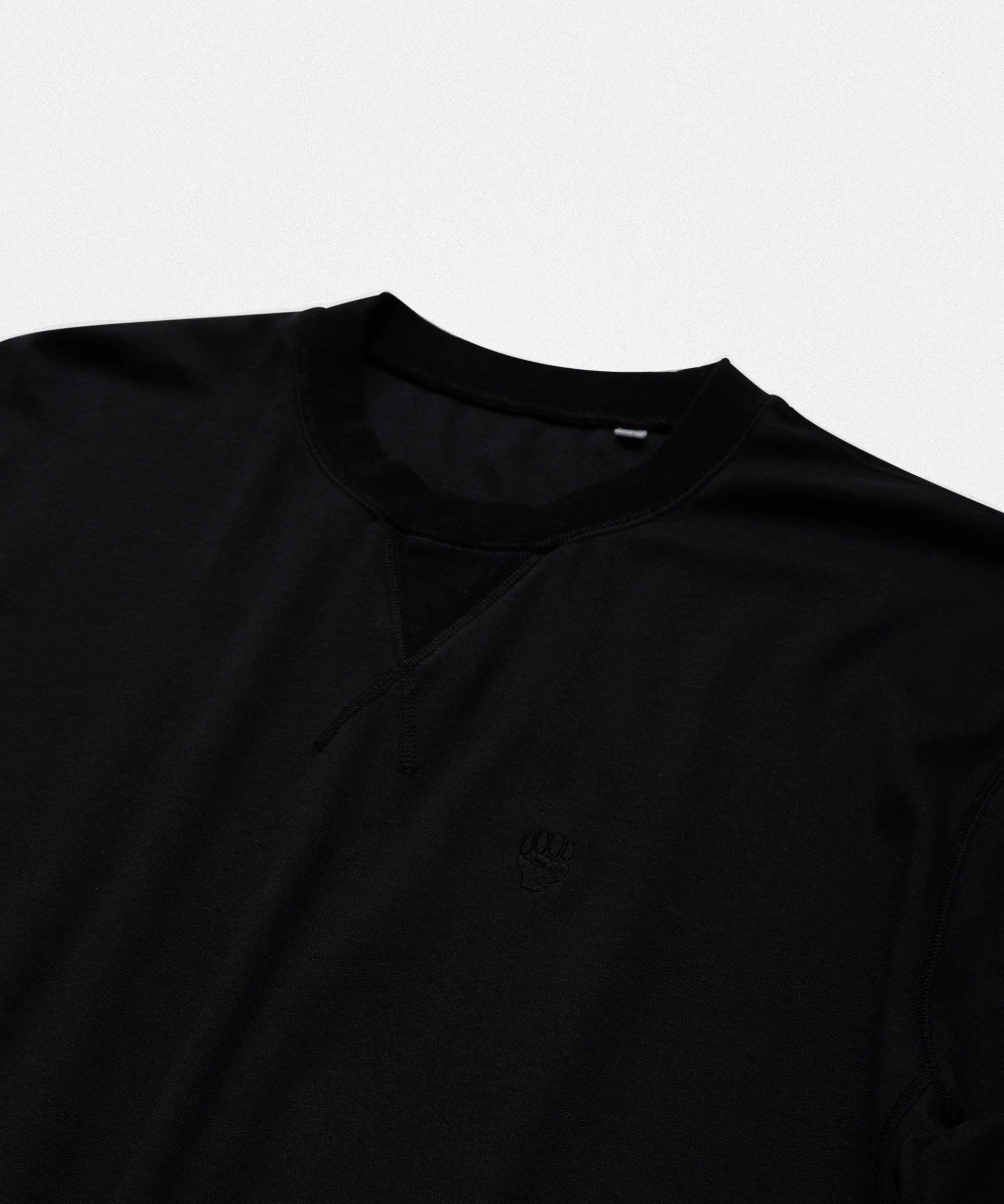Crew Sweatshirt with Logo Embroidery