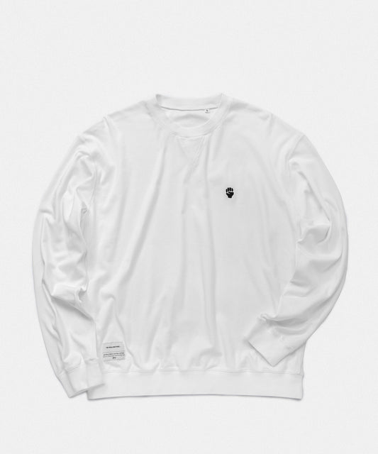Crew Sweat Shirt with Logo Embroidery