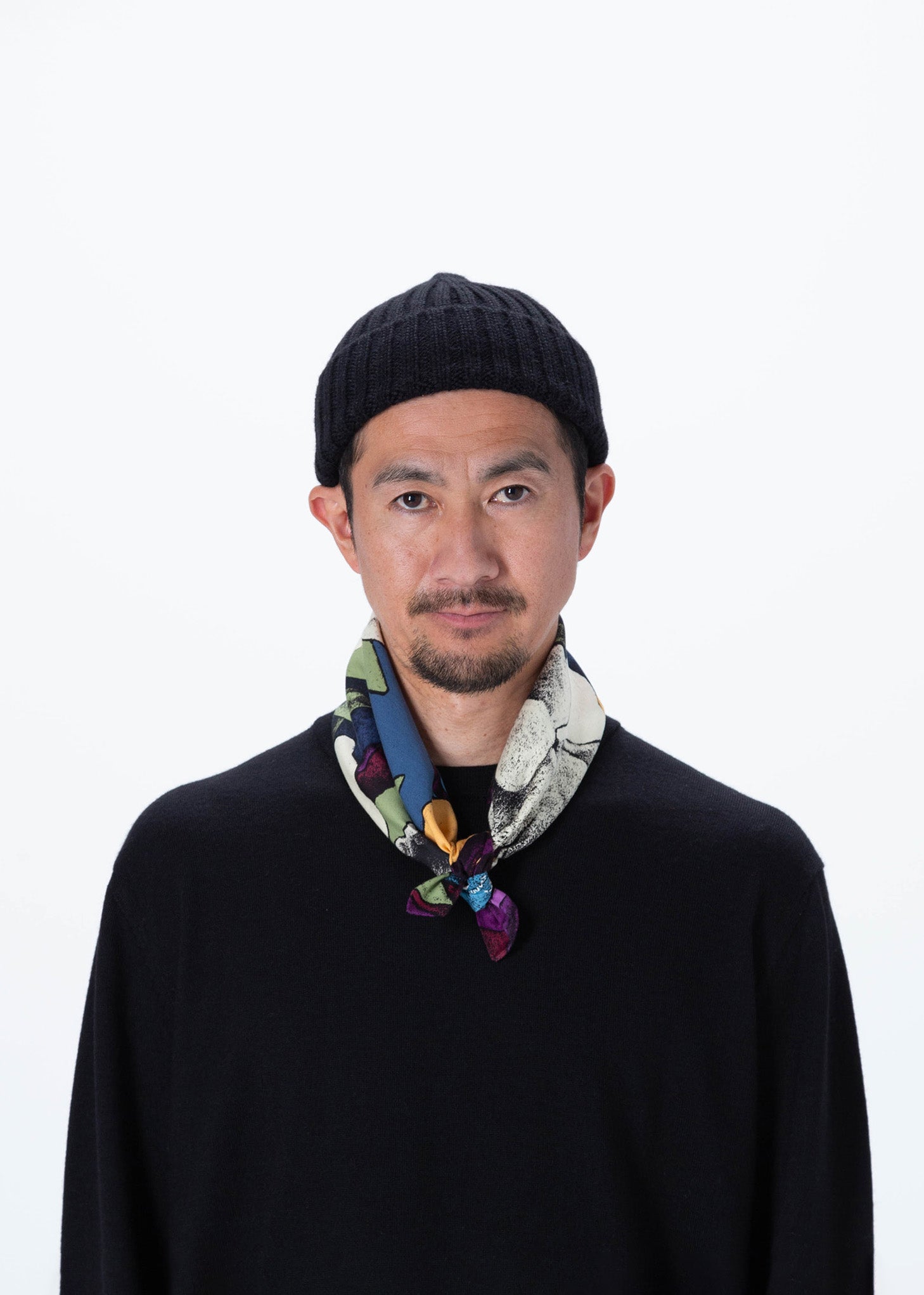 Cotton Scarf small "LET IT FLOW"