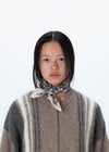 Cotton Scarf small "TAKERU IWAZAKI"