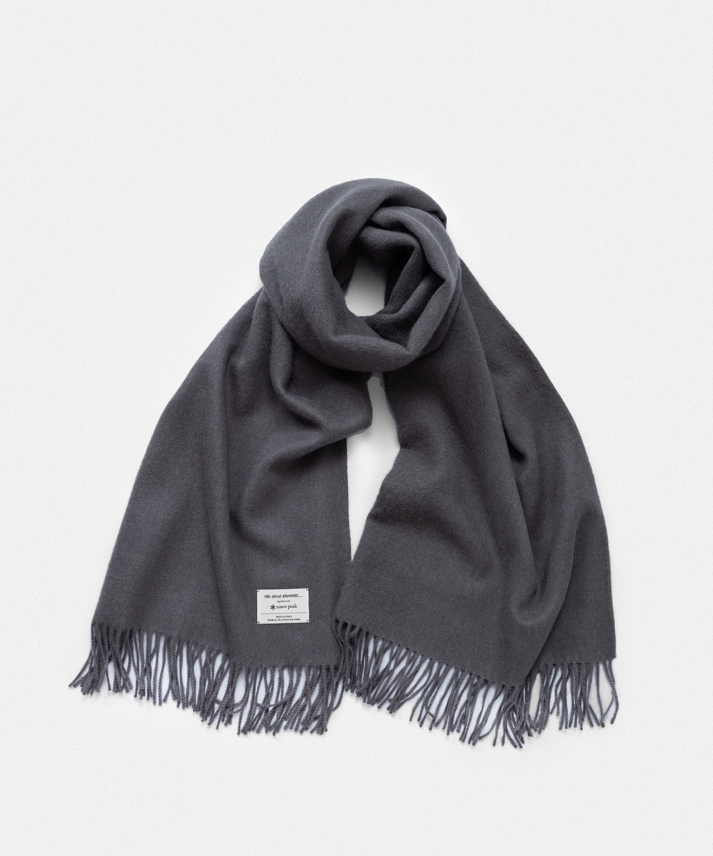 Large Brushed Stole together with Snowpeak