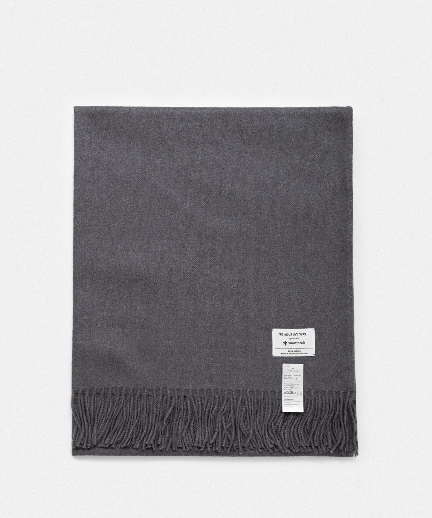 Large Brushed Stole together with Snowpeak
