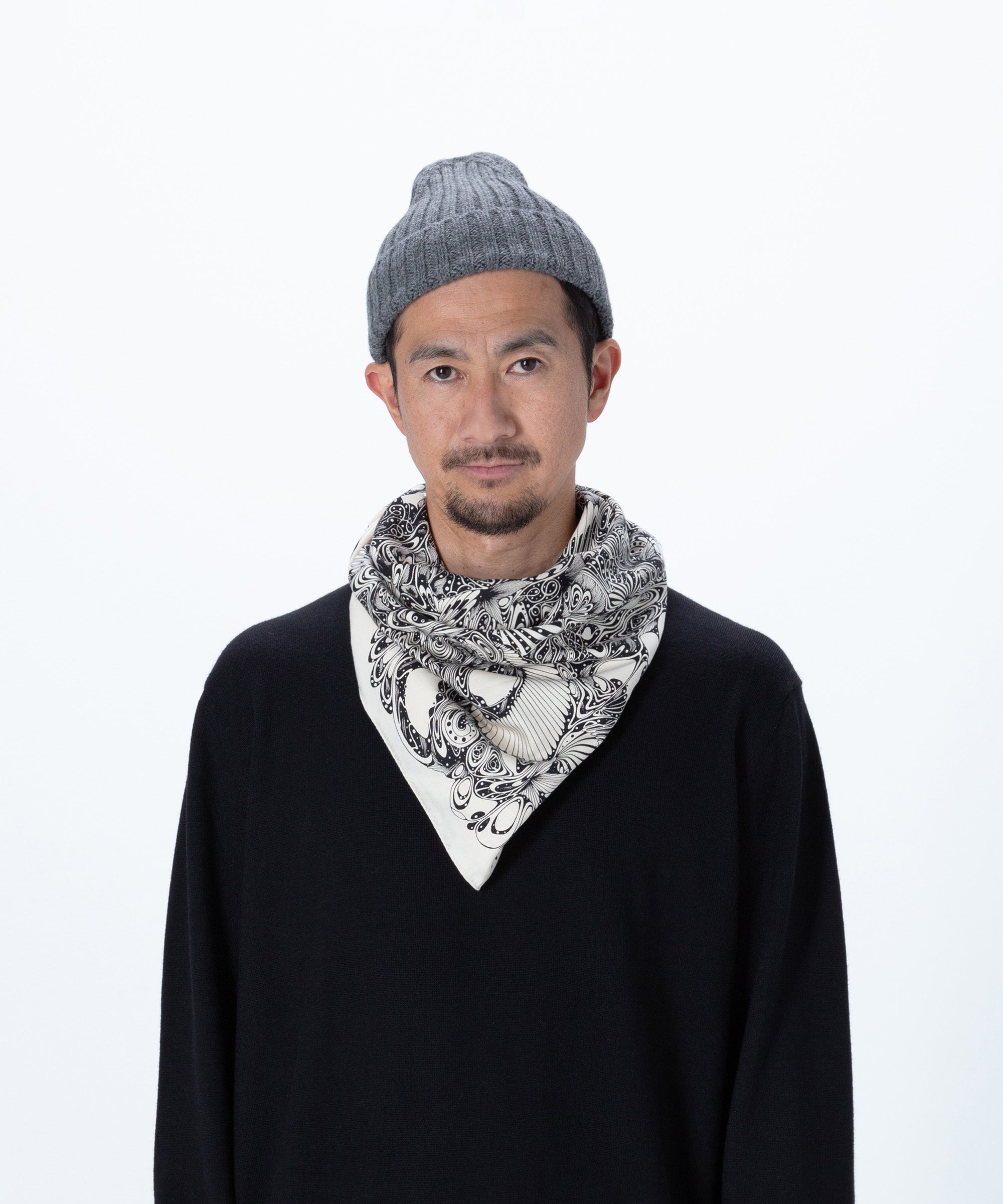 Cotton Scarf large "TAKERU IWAZAKI"