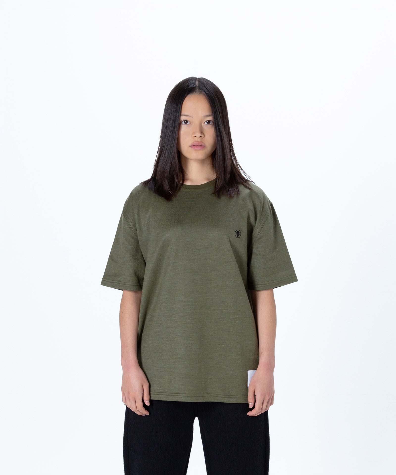 Cut/Sew T-Shirt with Embroidery