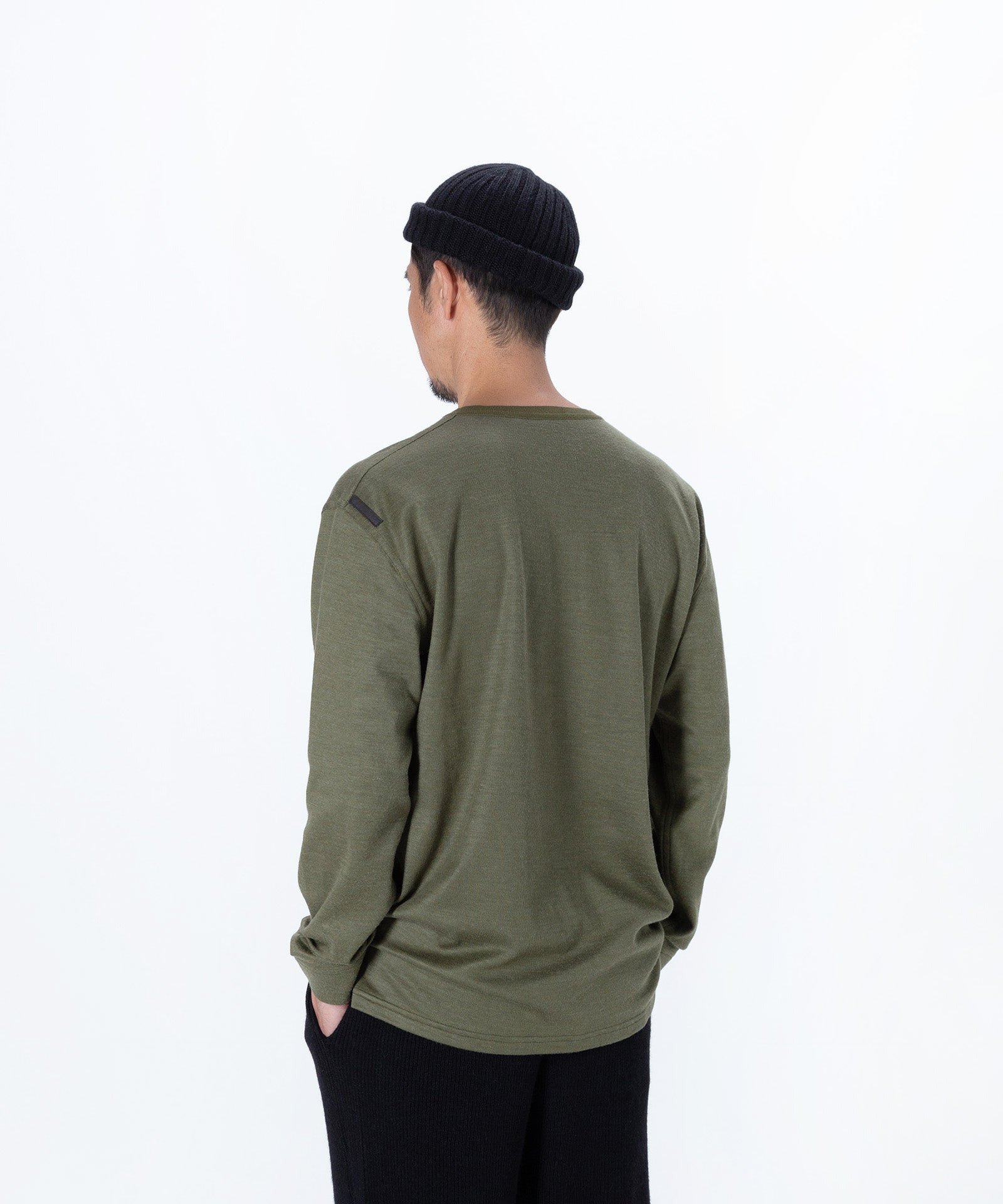 Cut/Sew Long Sleeve Shirt with Embroidery