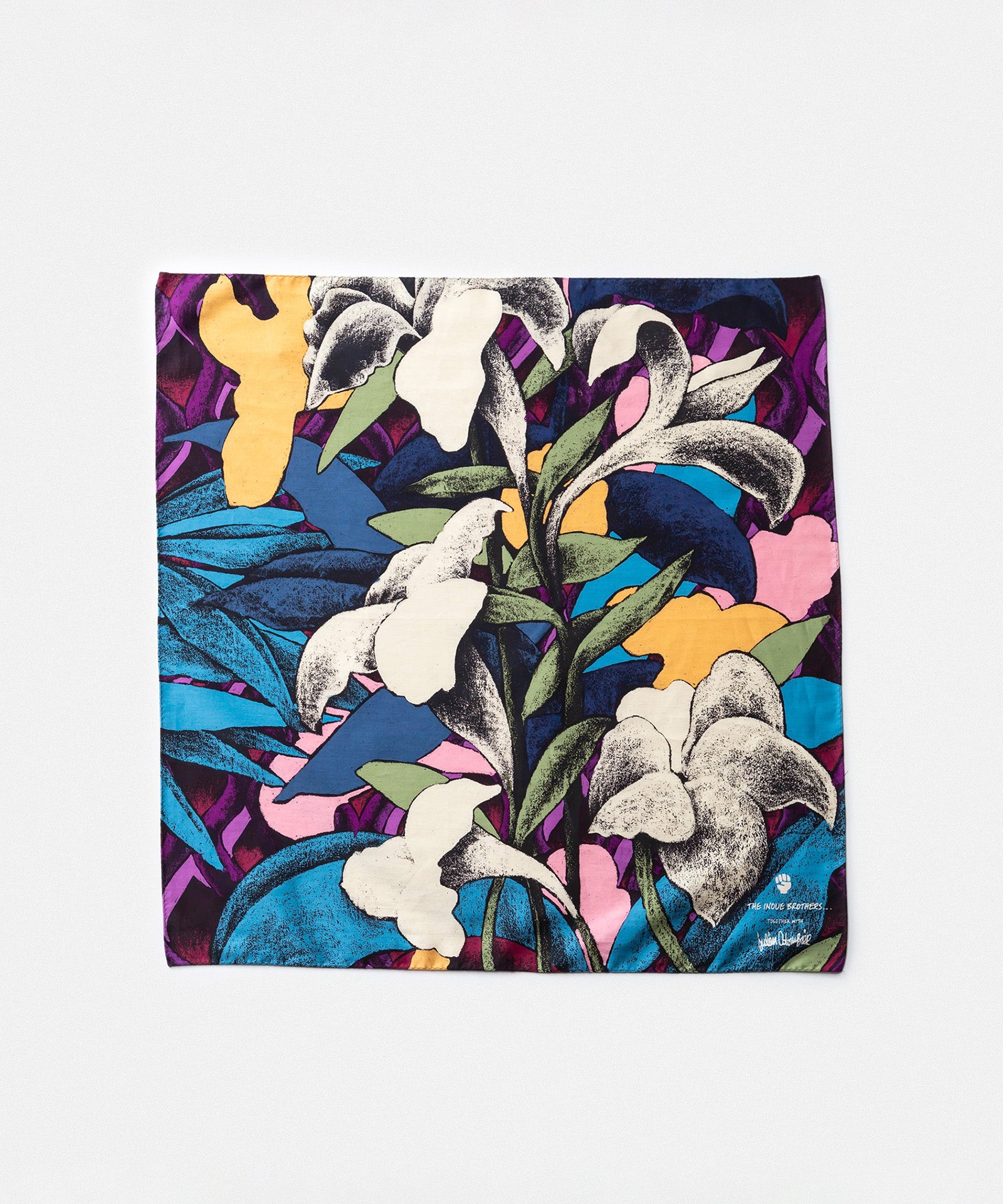 Cotton Scarf small "LET IT FLOW"
