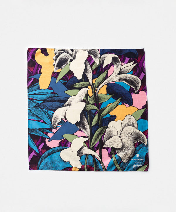 Cotton Scarf small "LET IT FLOW"