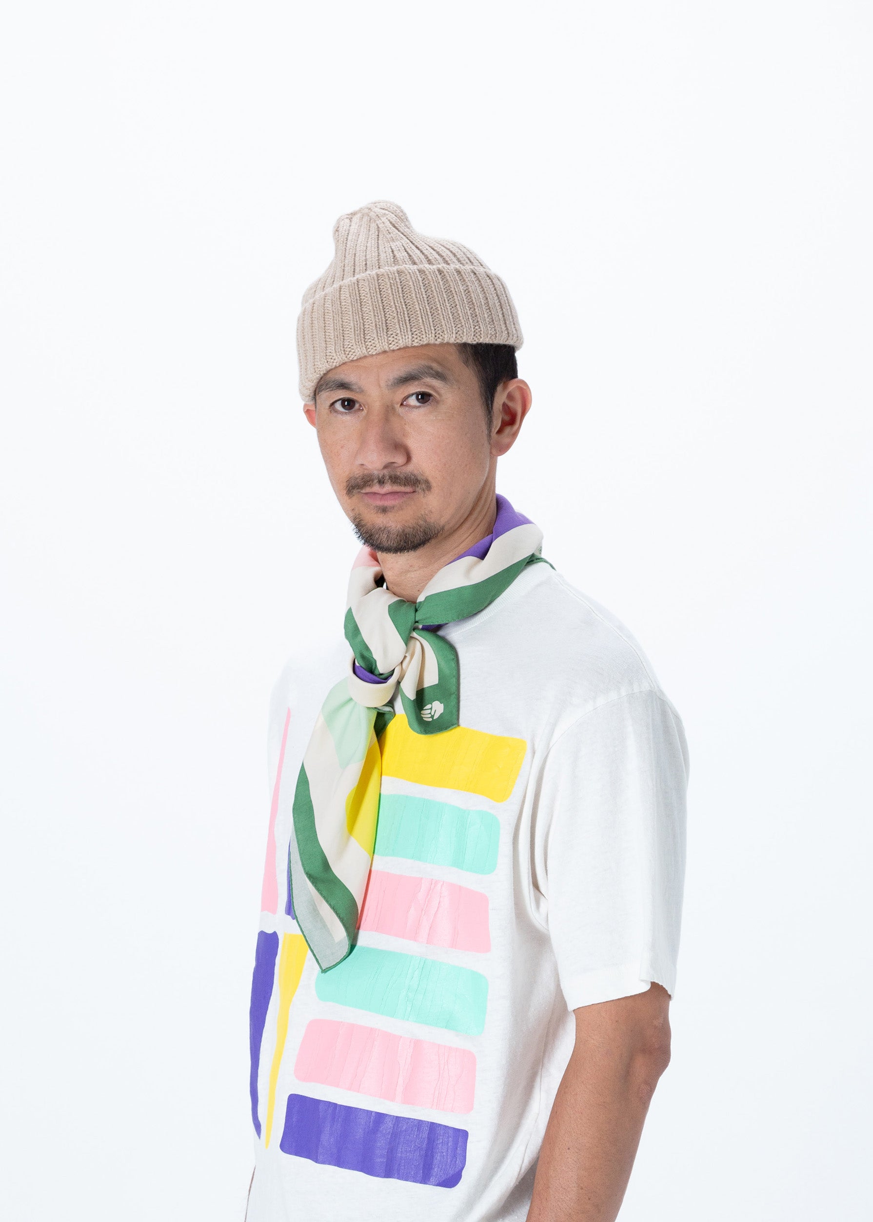 Cotton Scarf large "ME WE"