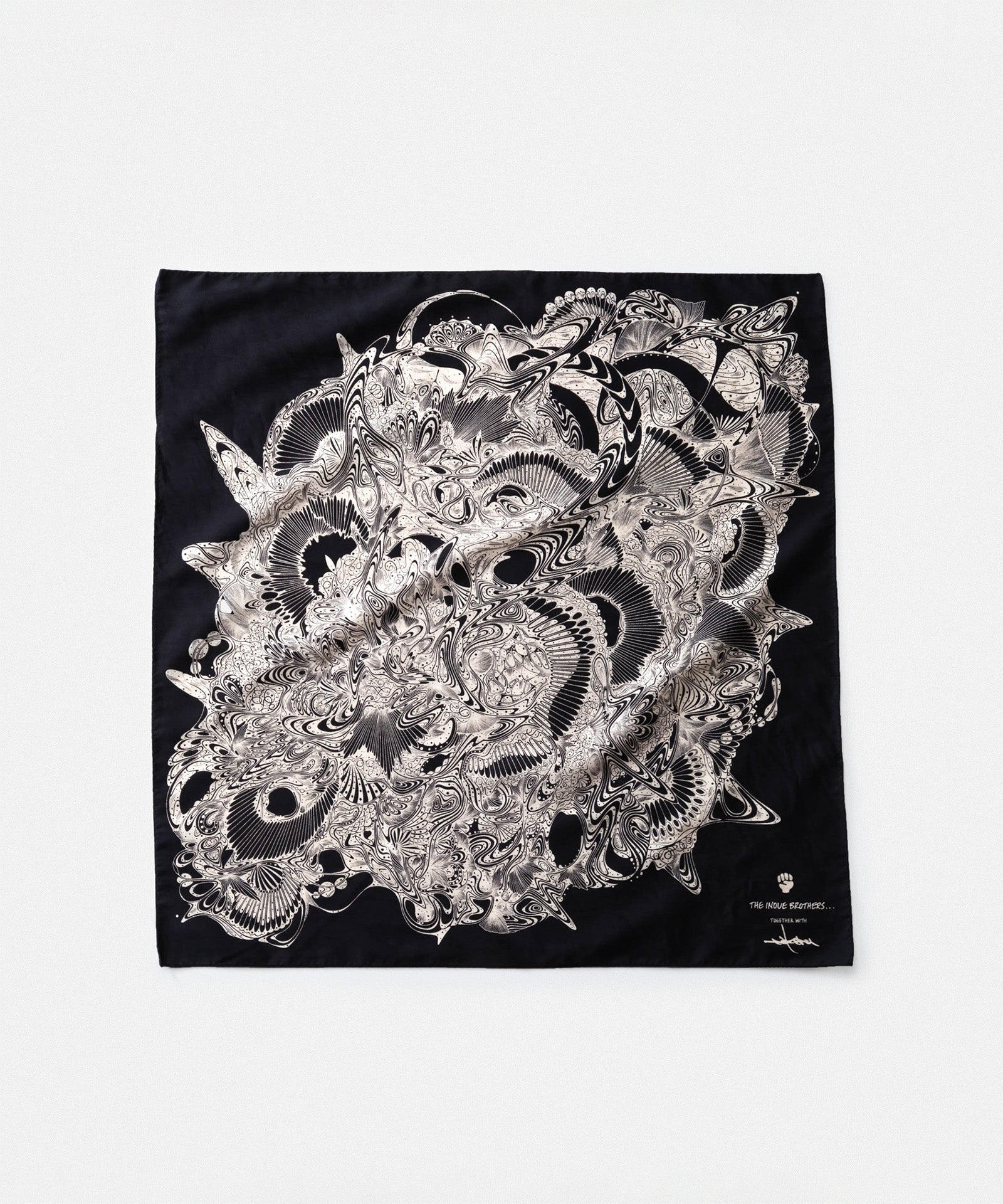 Cotton Scarf large "TAKERU IWAZAKI"