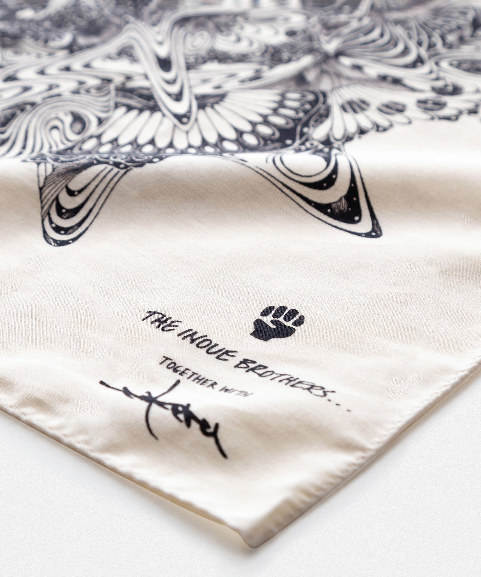 Cotton Scarf large "TAKERU IWAZAKI"