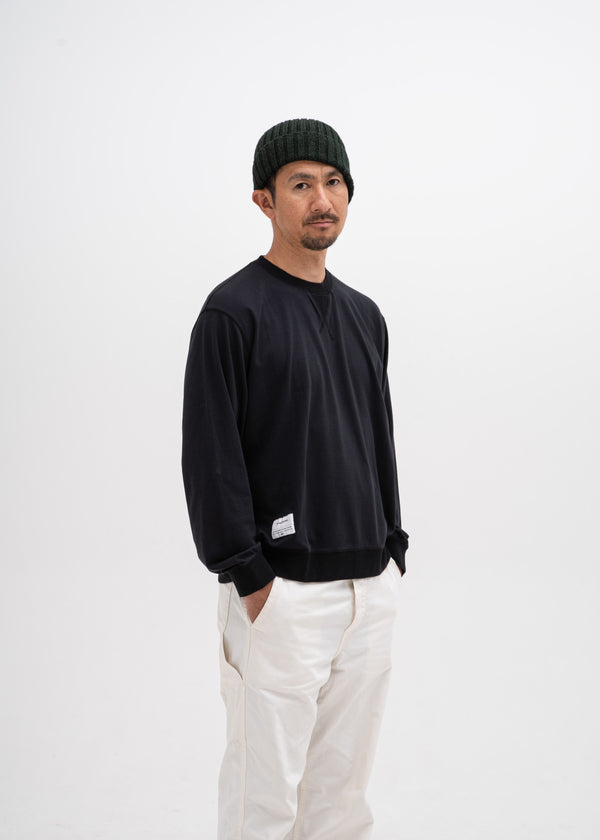 Crew Sweatshirt with Logo Embroidery