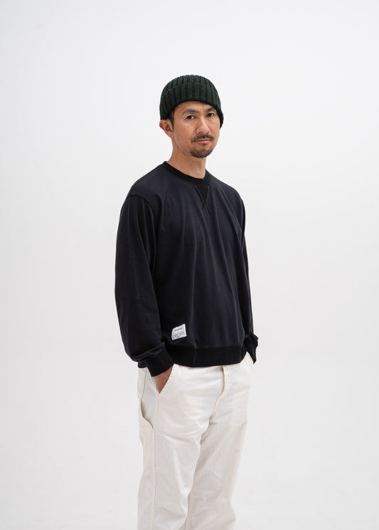Crew Sweat Shirt with Logo Embroidery