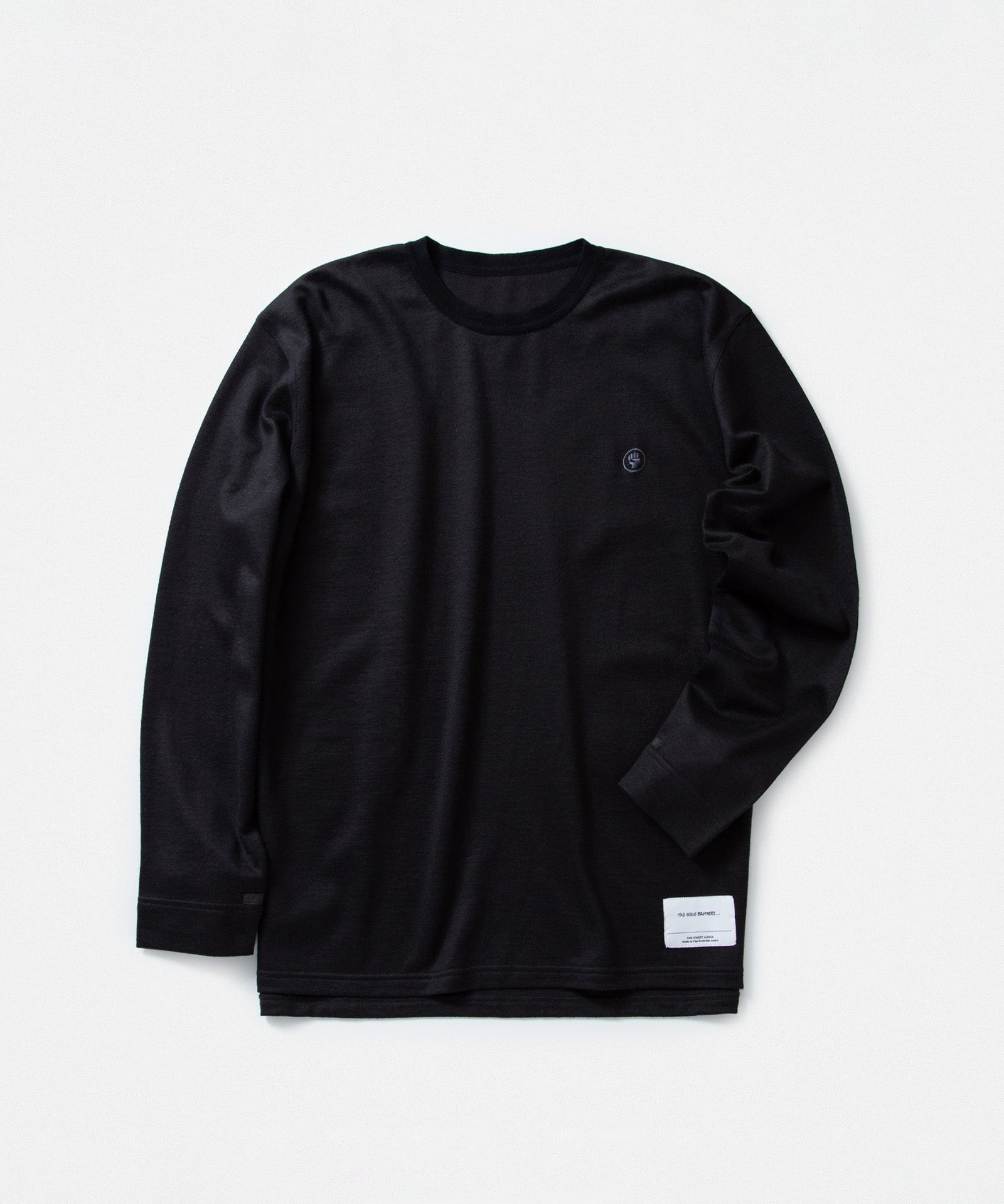 Cut/Sew Long Sleeve Shirt with Embroidery