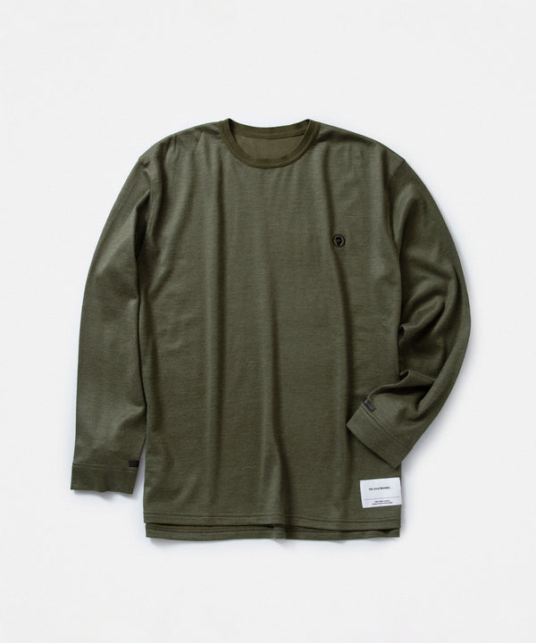 Cut/Sew Long Sleeve Shirt with Embroidery