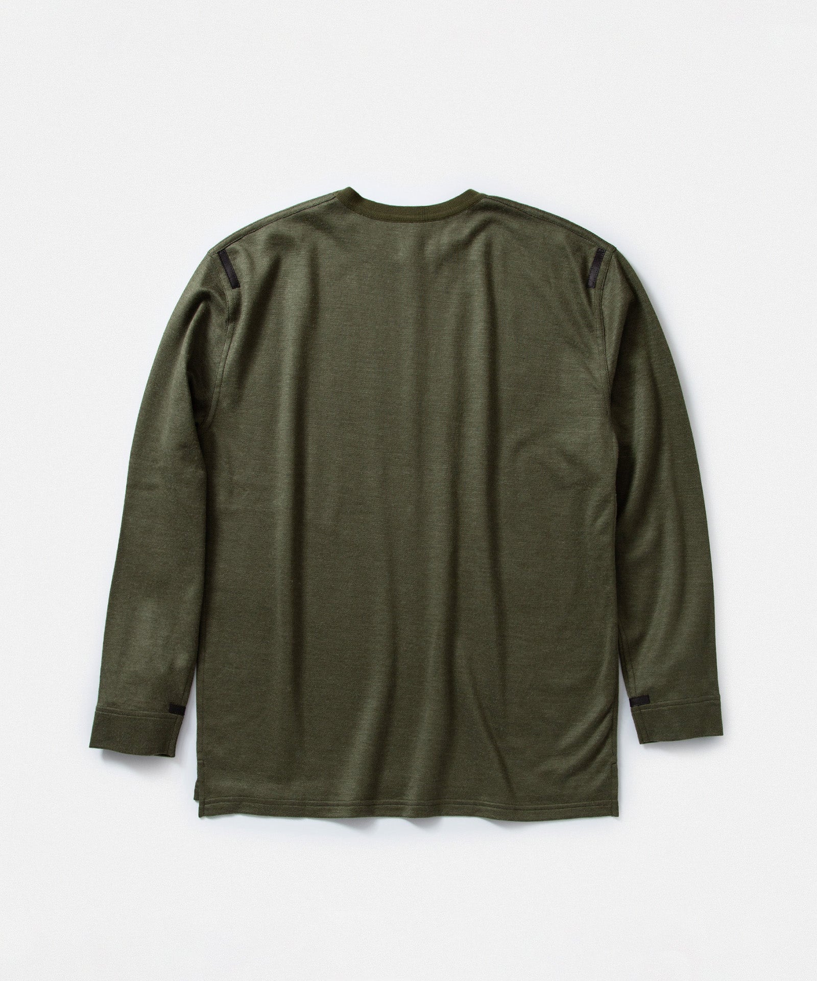 Cut/Sew Long Sleeve Shirt with Embroidery