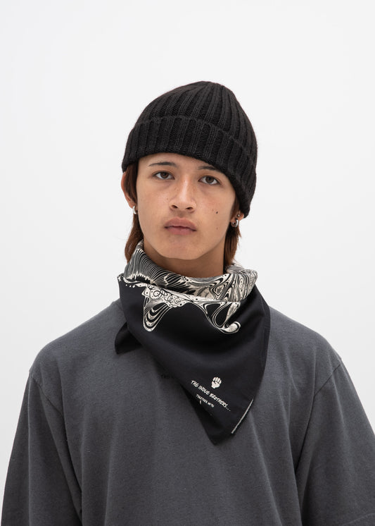 Cotton Scarf large "TAKERU IWAZAKI"